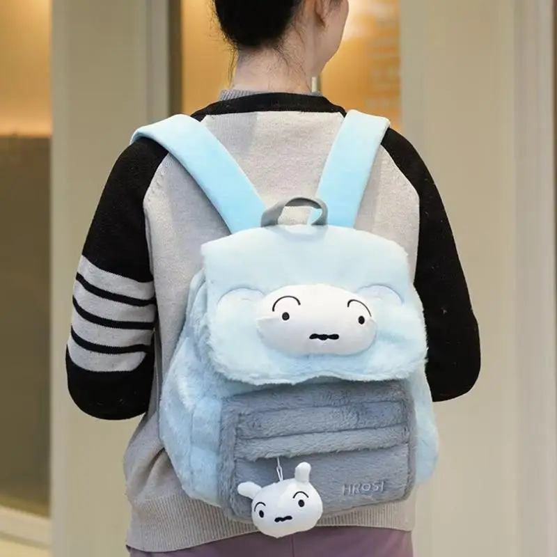 Kawaii Crayon Shin-Chan Anime Peripheriegeräte Nohara Shiro Boochan Cartoon Plüsch Puppe Rucksack Mädchen Schultasche Geburtstagsgeschenk