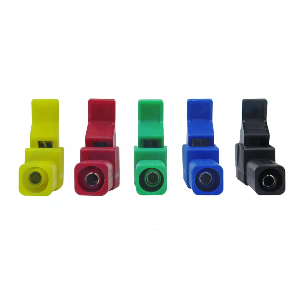 1PCS 1000V 32A 4mm Socket Safety Test Clip Pure Copper Plug-In Fish Clip Battery Test Clip P2003