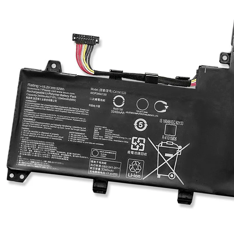 สำหรับแบตเตอรี่แล็ปท็อป Asus Q524U Q534U Q524UQ Q524UQK Q534UX Q534UXK Q504UQ ZenBook Flip UX560UQ ซีรีส์ C41N1533