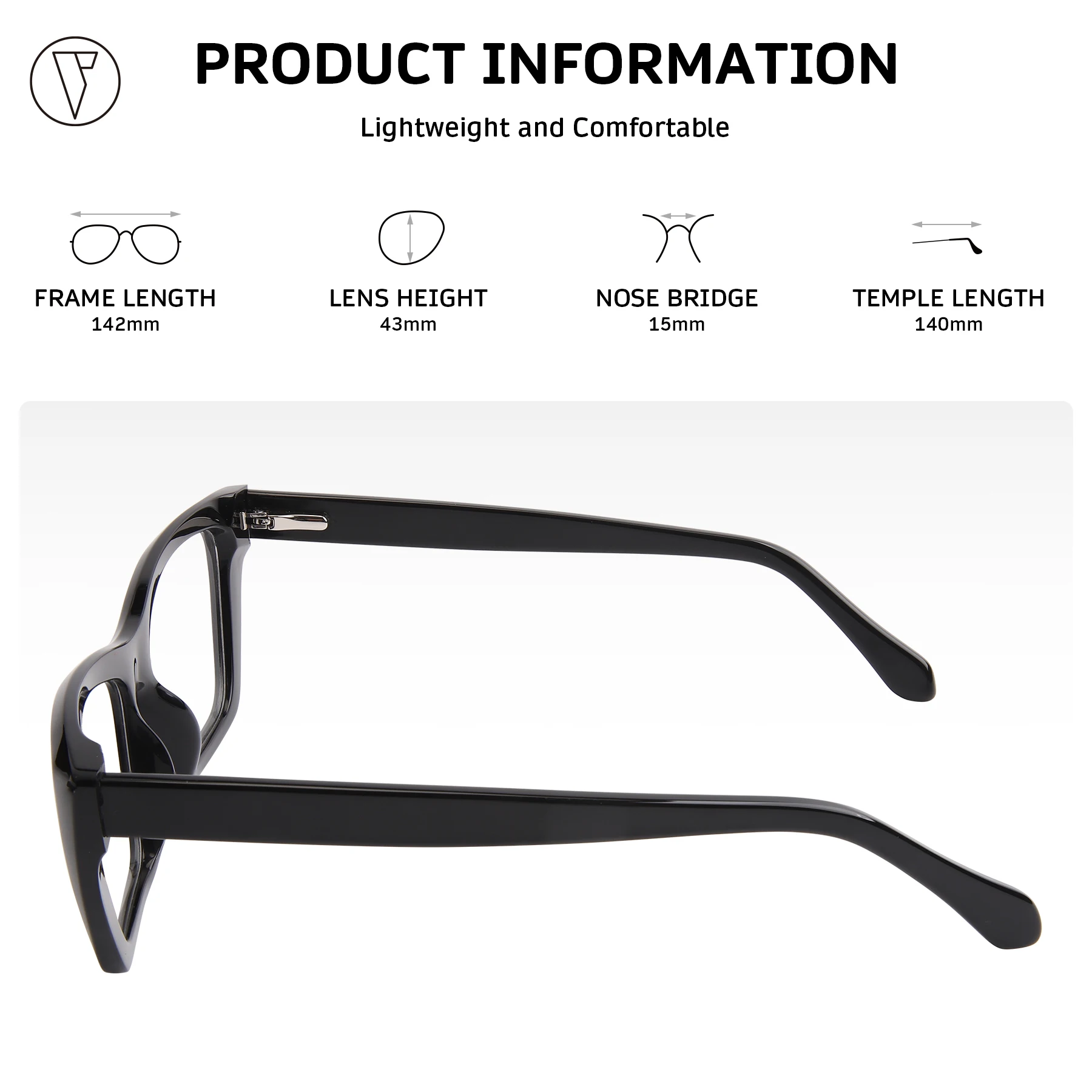 ONDEX Custom Prescription Sunglasses/Eyeglasses,Stylish UV400 Polarized Lenses,Photochromic Lens,Personalized Power-1.00 to-8.50