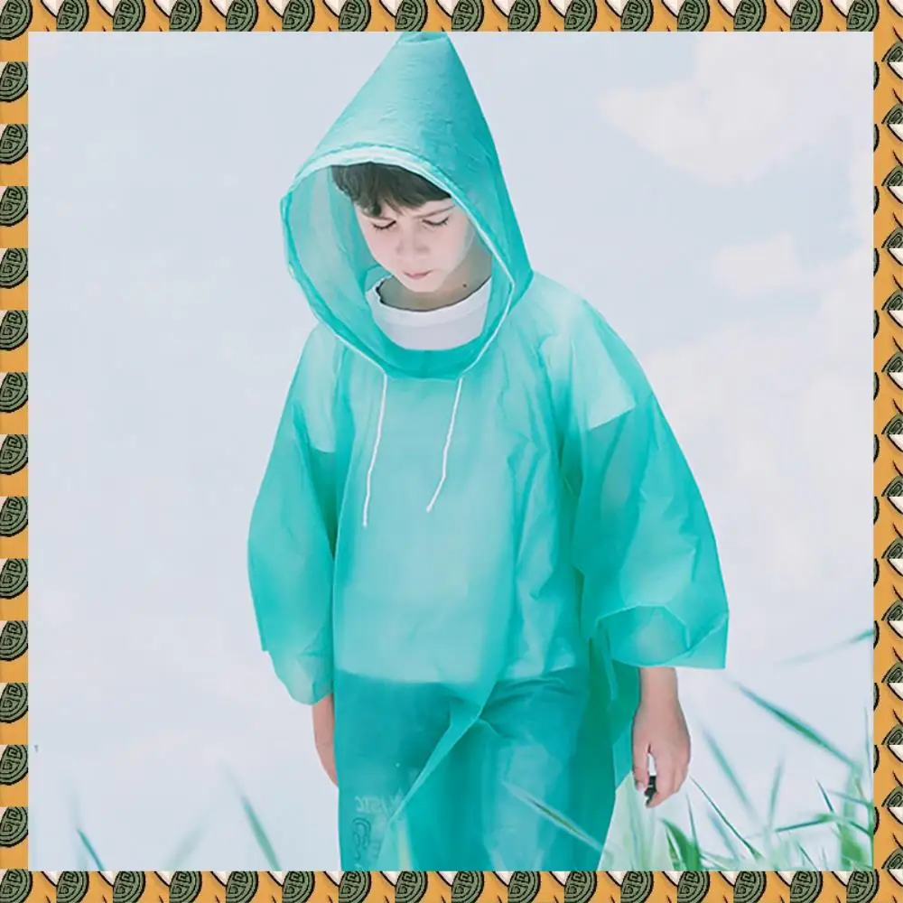 

A77I Ponchos Family Pack,Rain Poncho For Adults Kids Disposable Or Reusable Ponch Rain Ponchos With Drawstring Hood 5 Pack