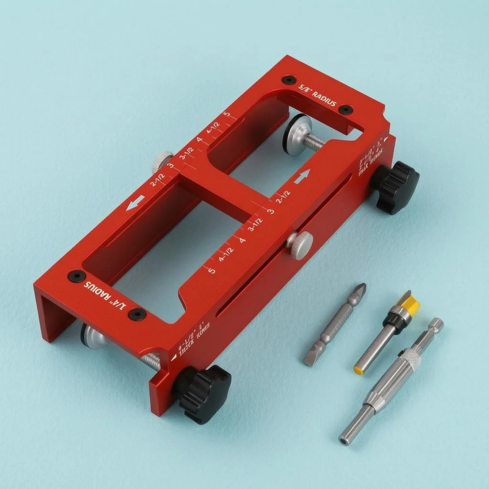 Hinge Jig Adjustable Lock Hole Jig Door Drilling Template Alignment Arrows Hinge Mortising Template Complete Kit