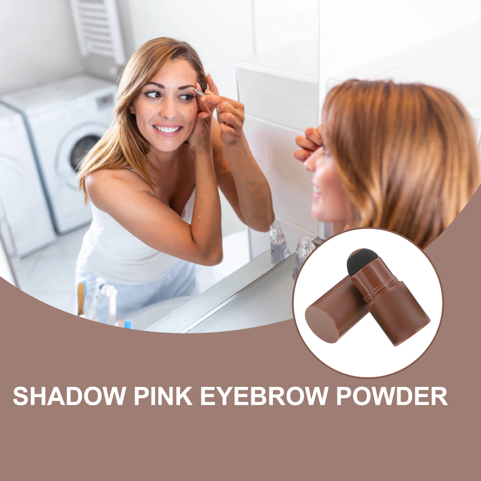 

Hairline Powder Temporary Makeup Eyebrow Shadow Fills Volumizes Thin Hair Portable Size Women Natural Texture Hair Repair