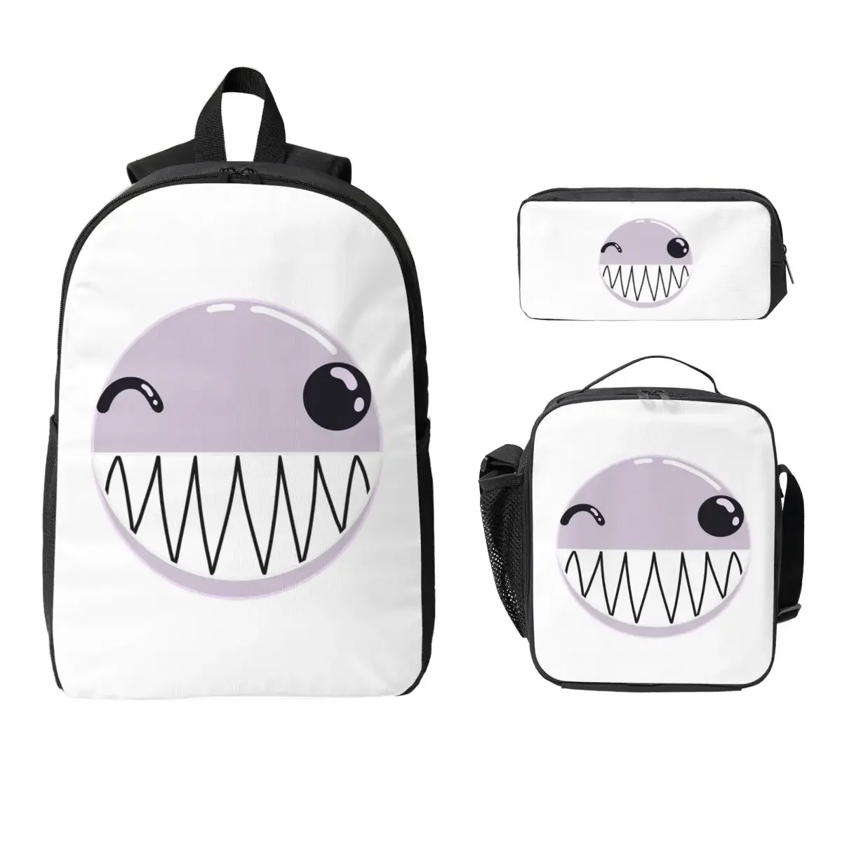 Bubble (The Amazing Digital Circus) Backpack Student BookBag School Bag Laptop Shoulder Bags 3ps Insulated Lunch Bag Pencil Case