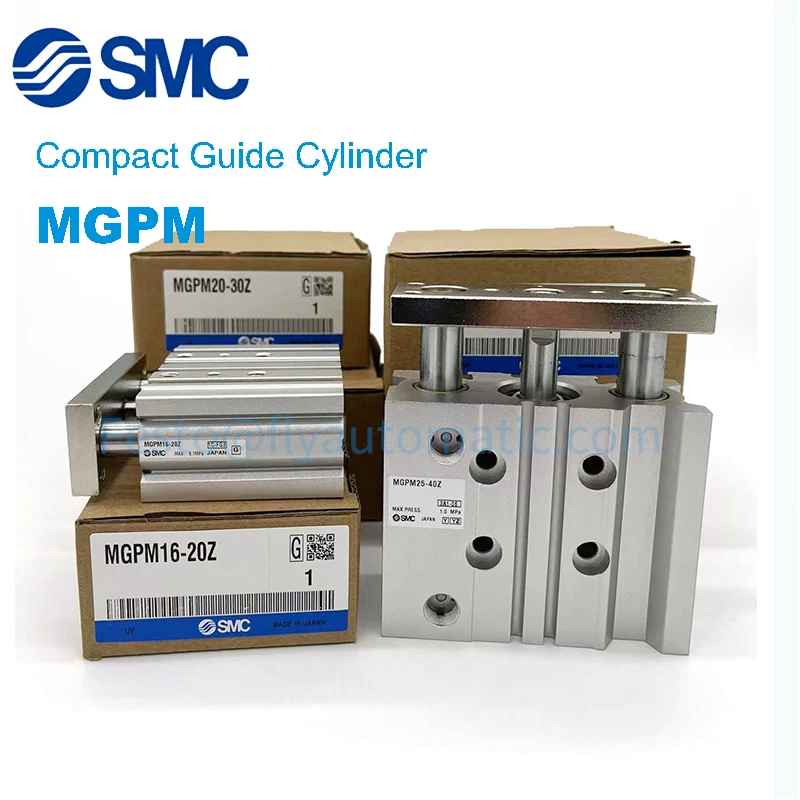 cilindro de guia compacto pneumatico mgpm2020 25 30 40 50 75 100 150 200 250 300 z smc mgpm20 01