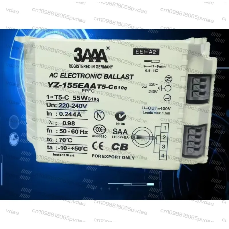 3AAA YZ-155EAA T5-C AC 220-240V Fluorescent Lamp 55W Electronic Ballast For T5 Ring Lamp Standard Reator