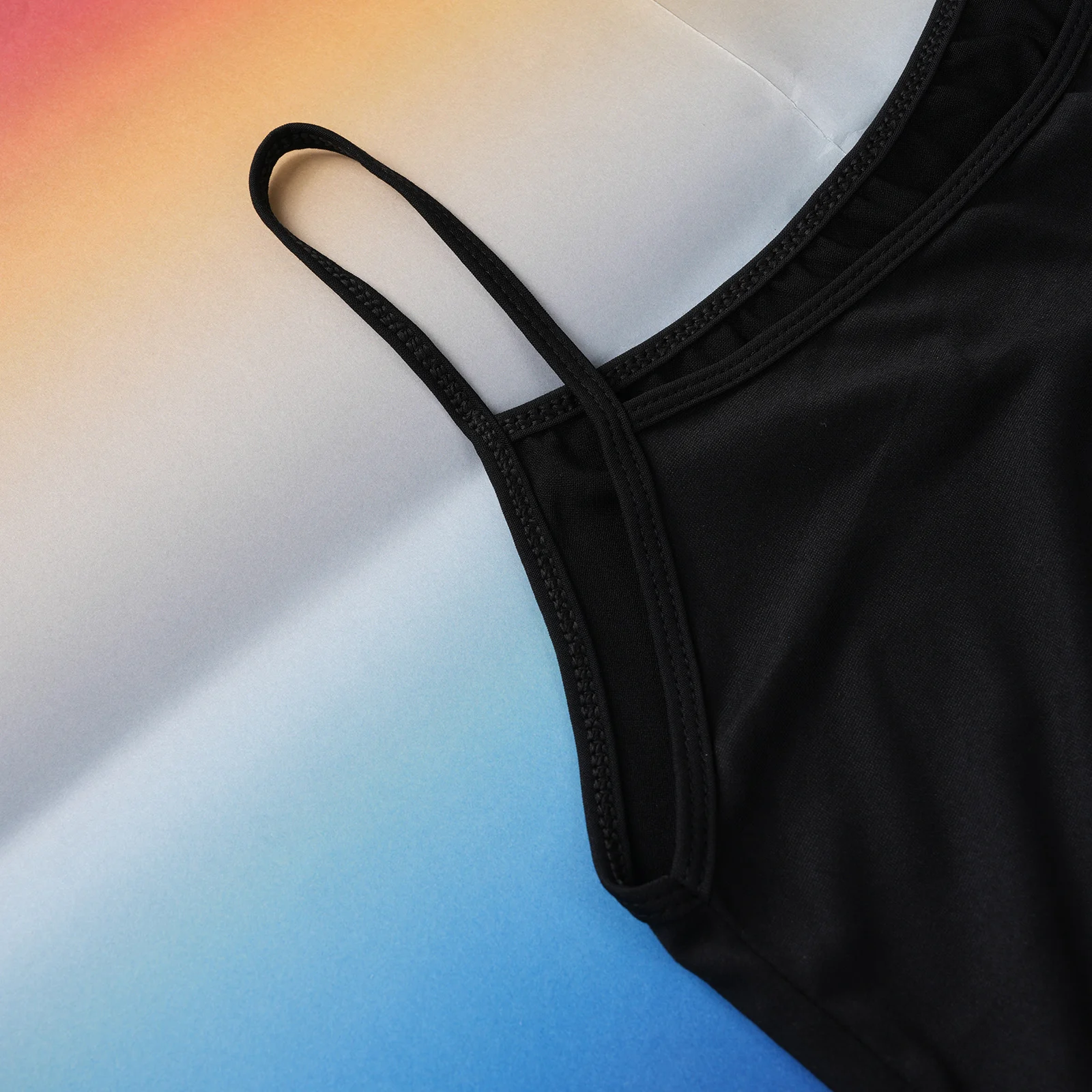 Sommer Herren Dünne Spaghetti-Träger-Slips Weste Weiche Dehnbare Ärmellose Tanktops Fitness-Unterhemd Lässiges Bodyshirt Slim Fit – Detail 4