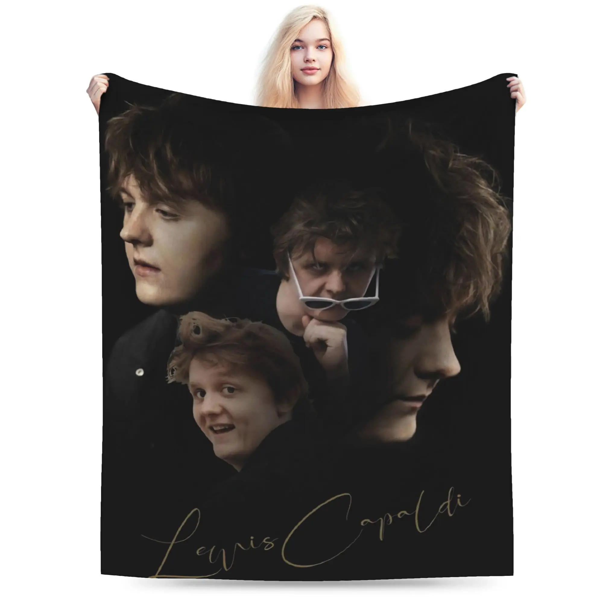 Lewis Capaldi Tour 2026 Gift Blanket For Men Women Ultra Soft  Throw Blankets for Living Room 50x60 Inches Multiple Sizes