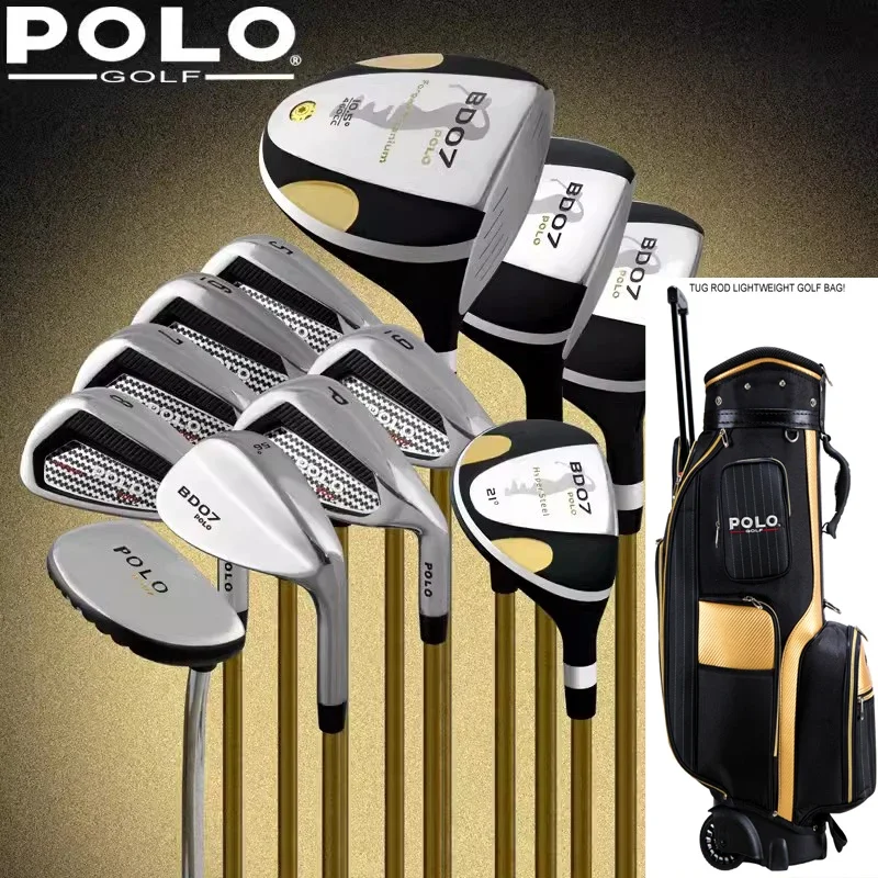 POLO. MENS Man Men Golf Clubs Complete Golf Sets Men Golf Clubs Full Set Carbon Shaft Graphite with Bag