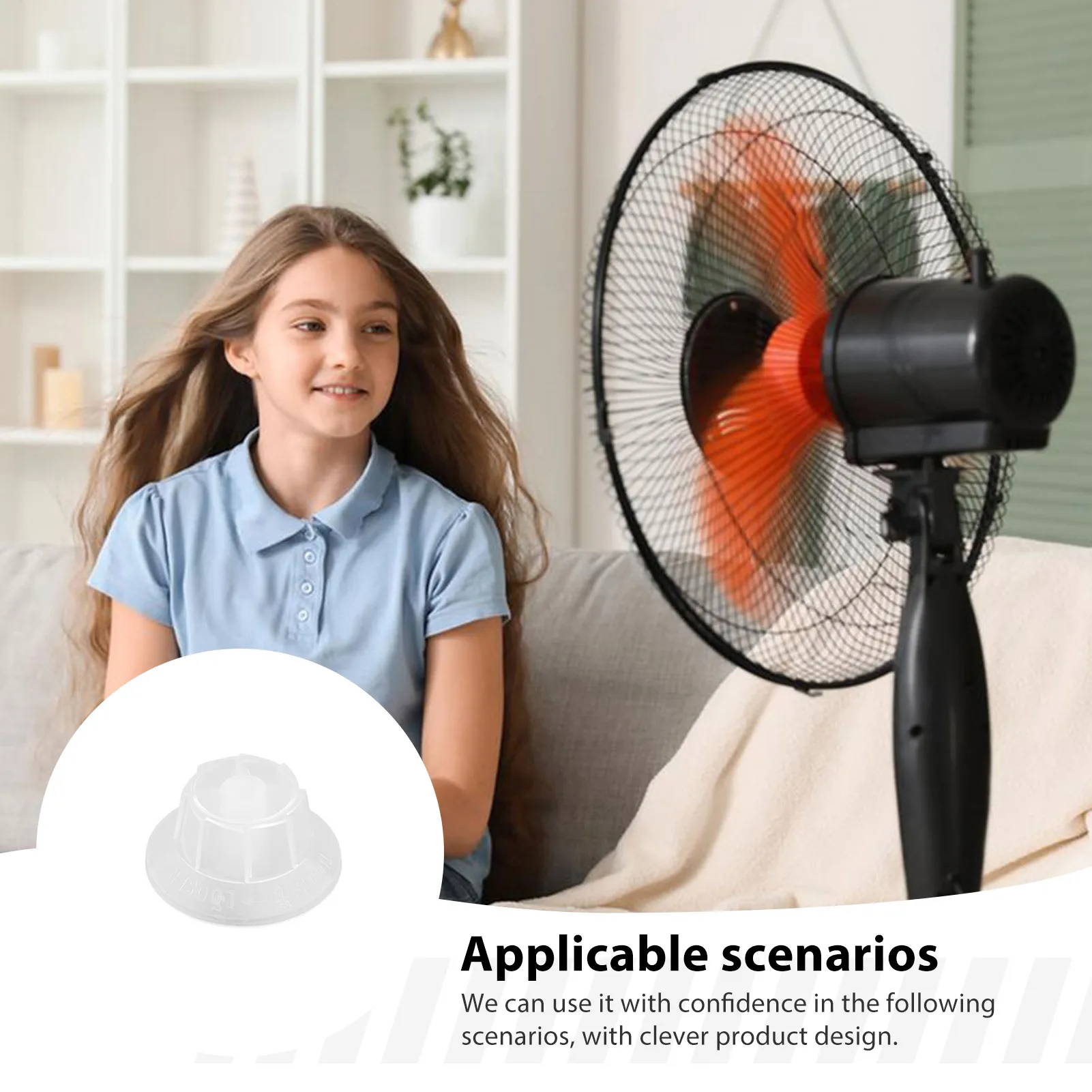 Homeowners Fan Blade Fixing Nut Universal Replacement for Table Stand Fans 12 14 16 Inch Plastic Cap Durable Accessory