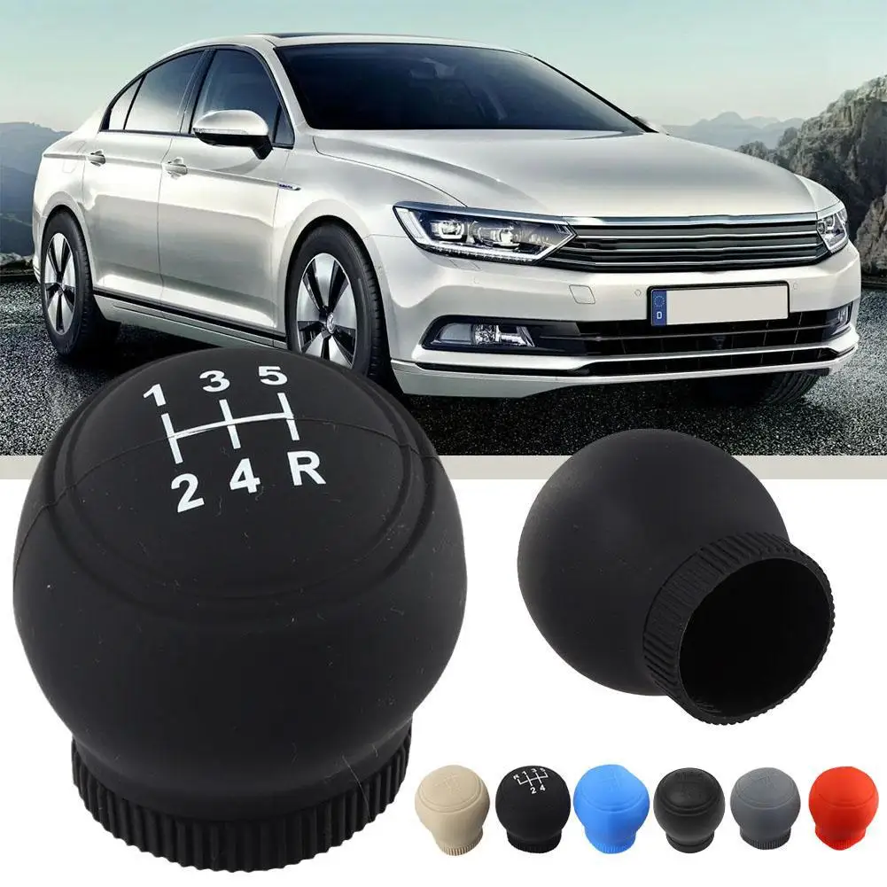 Funda Universal de silicona para pomo de cambio de marchas de coche, funda con mango de agarre antideslizante, cubierta de varilla de cambios resistente al desgaste