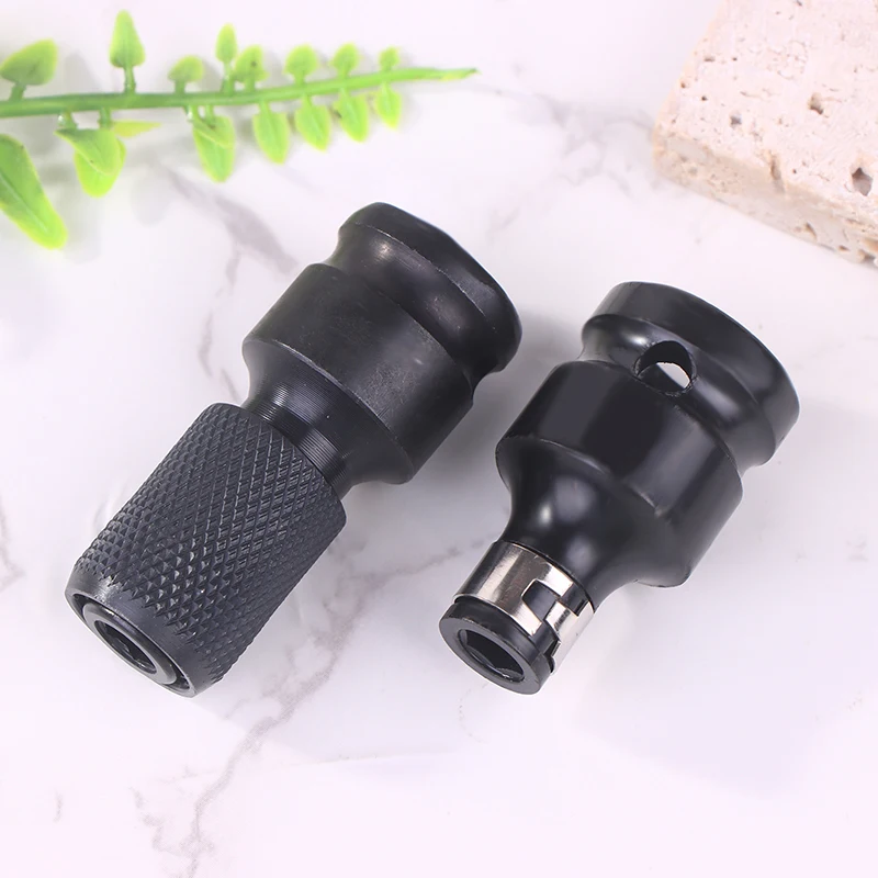 

2Pcs Universal Wrench Adapter Socket Ratchet Torque Wrench Adapter 1/2 Inch Square To 1/4 Inch Hex Ratchet Socket Converter Kit