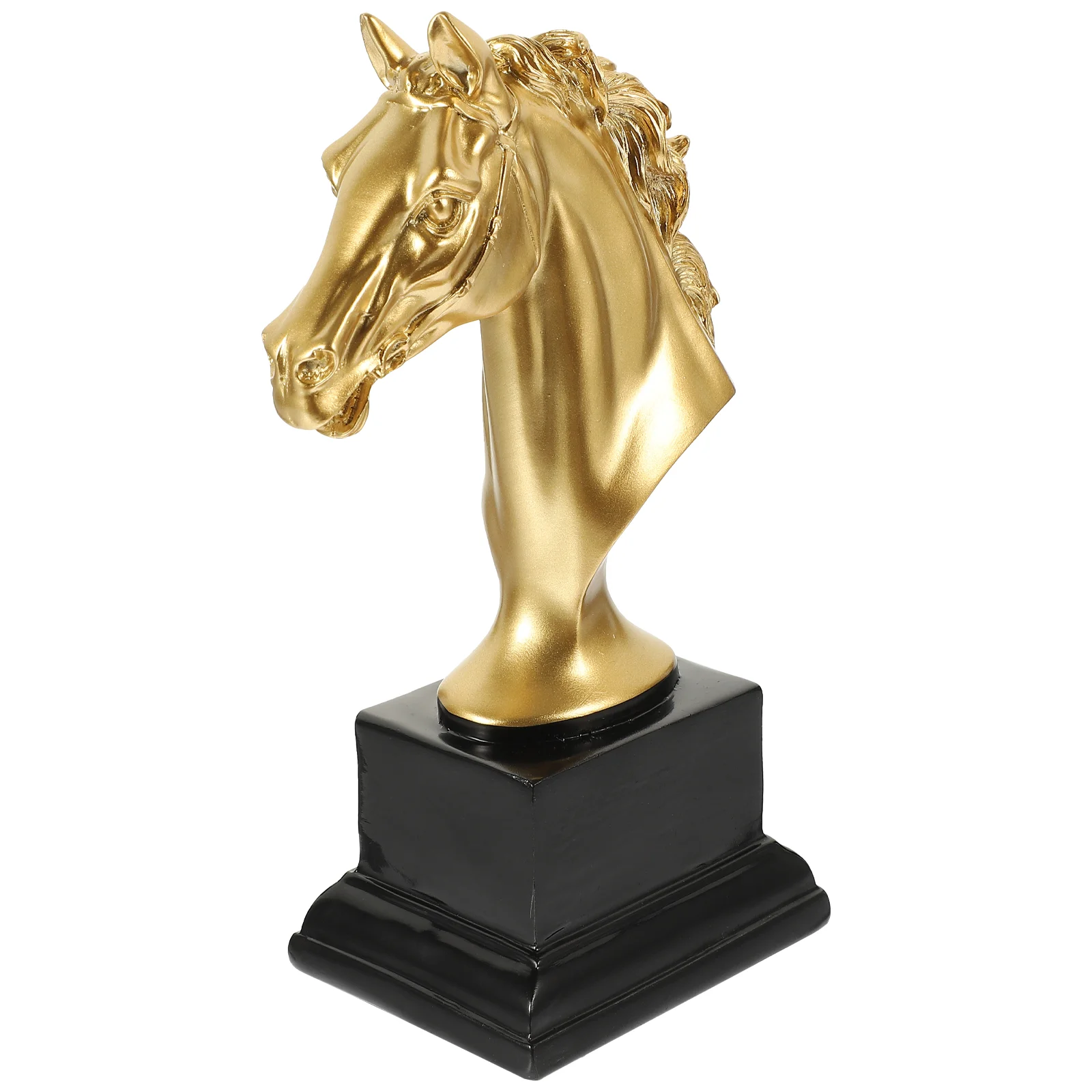 

Horse Head Horse Head Shaped Trophy Decor Resin Horse Head Shaped Sculpture Trophy Ornament