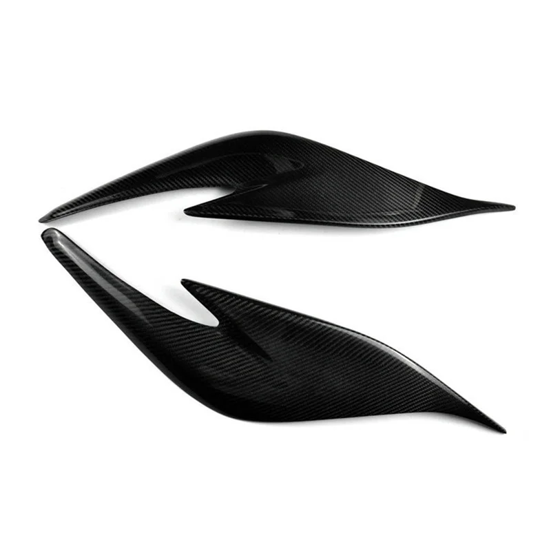 Передняя фара автомобиля, брови, головной светильник, веко, отделка из углеродного волокна, наклейка для Toyota Prius ZVW30 2012-2015