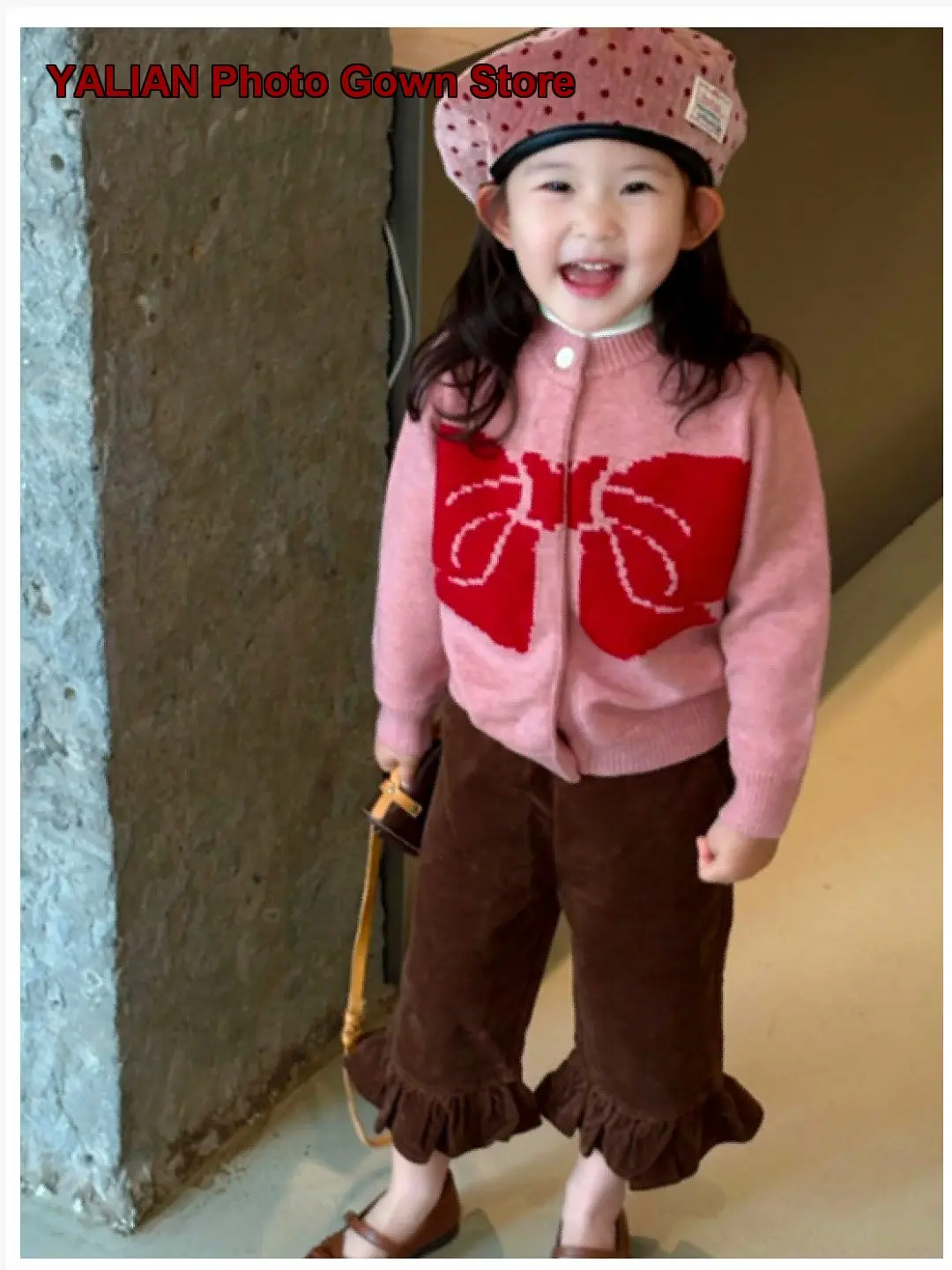 Girls Knit Cardigan Infant Thin Knit Top 2026 Spring Autumn Light Layering Kids