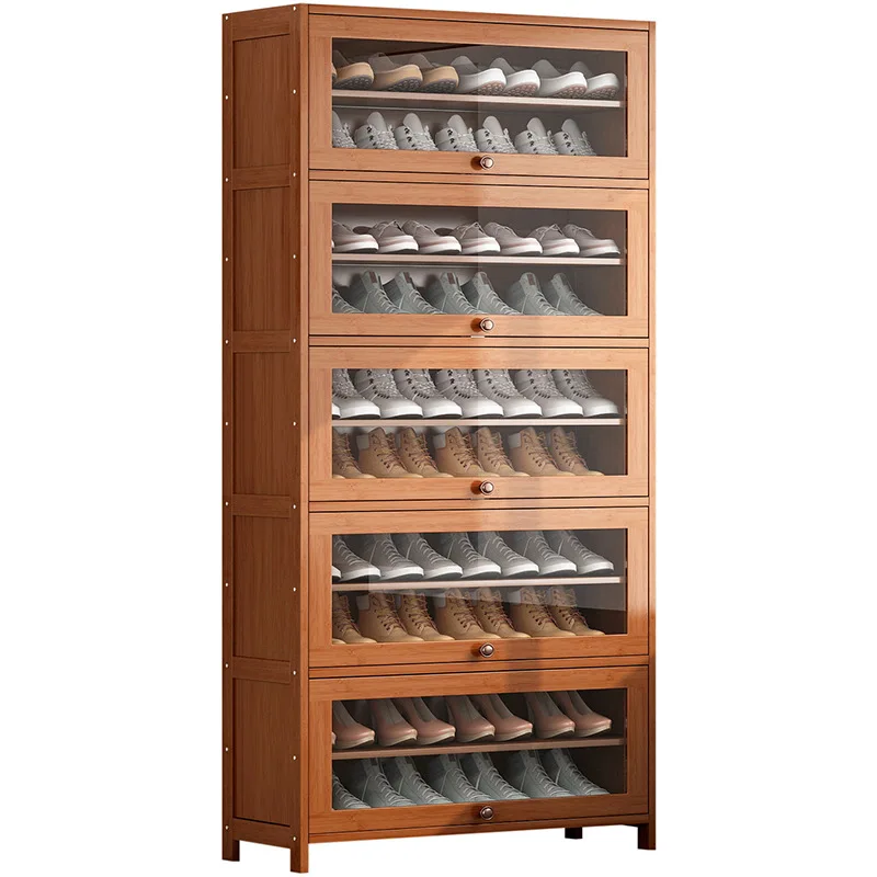 

Shoe cabinet household entrance entrance entrance storage rack space saving simple modern solid wood storage