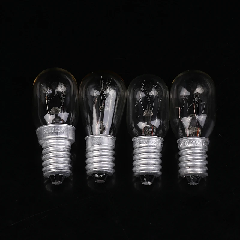 

5Pcs 10/15/20/25W E14 Salt Lamp Globe Bulb 220V-230V Incandescent Bulbs Refrigerator Oven Light Bulbs Replacement Bulbs