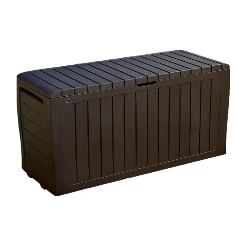 Outdoor storage box Garden waterproof seated utility cabinet Outdoor balcony Large utility storage cabinet Organize storage box