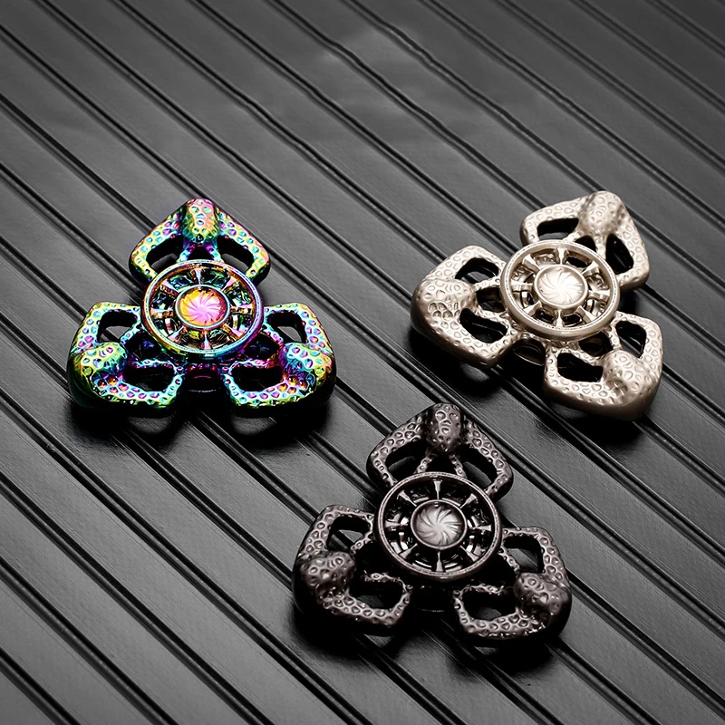 EDC Fidget Spinner Mini Vlinder Vingertop Gyro Fidget Speelgoed Stressverlichting Volwassen Magnetisch Metalen Speelgoed Verlicht angst en stress
