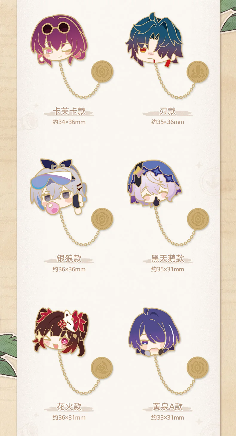 [Original] Honkai Star Rail DanHeng Kafka Blade Sunday Aventurine Cosplay Metall-Abzeichen Anime Cartoon Zubehör Requisite – Detail 5