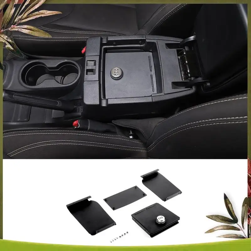 

AB98-Спальник с замком центральной консоли для Jeep Wrangler JK 2011-2017 годов, подлокотник, лоток-органайзер с 3-значным комбинированным паролем