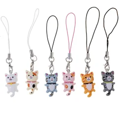 Cute Cat Phone Strap Lanyards For Case Strap Decoration KeyChain Mobile Phone Strap Phone Hanging Charms Jewelry Accessories ﻿
