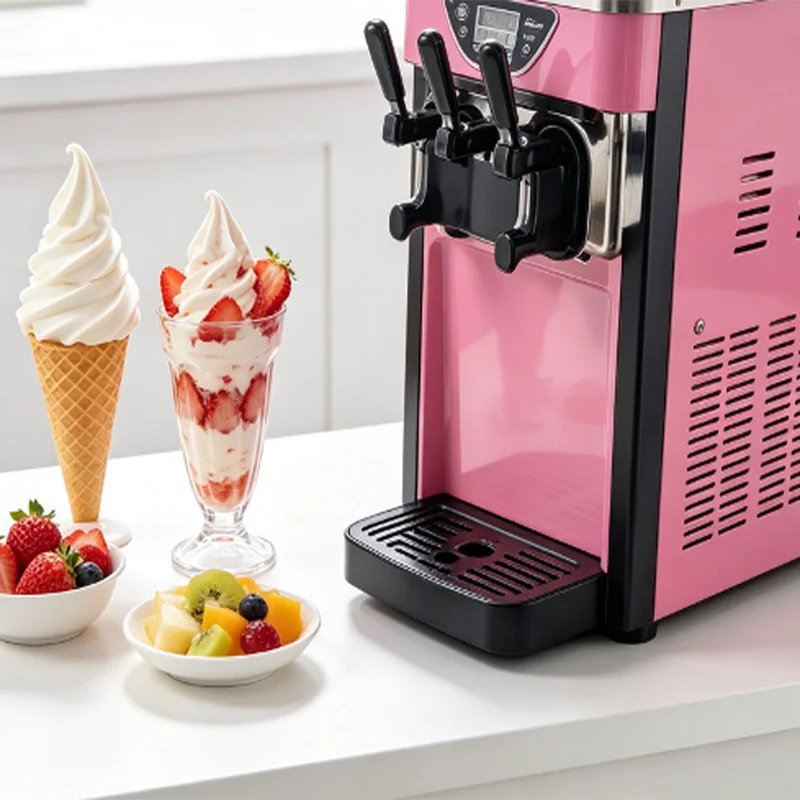 Commercial Automated Table Top 3 Flavors Cheap Yogurt Soft Serve   Ice Cream Machine for Sale
