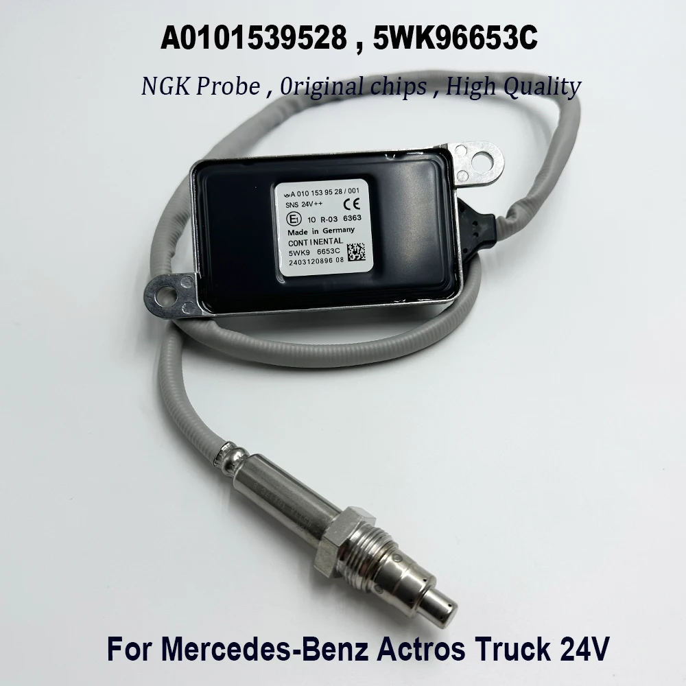 A0101539528 5WK96653C For NGK Probe NOX Sensor High Quality Chip For Mercedes-Benzz Actros Truck 24V A0091530028 5WK96653B