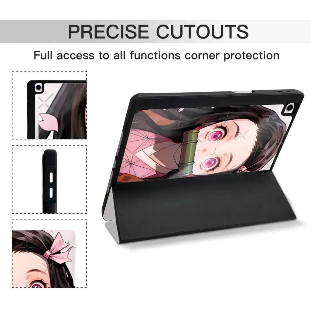 Nezuko For iPad Case For iPad 10th Pro 9 8 7 For iPad Air 5 4 3 2 Mini 6 10.5 cover