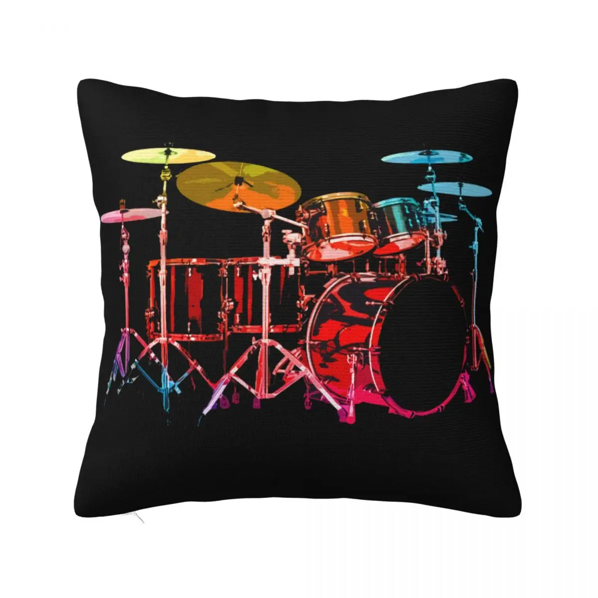 Funny Drumming Drum Set My Therapy Drummer Men Cotton S 5Xl Black Wholesale Boy Unisex Normal Loose Pillow Case