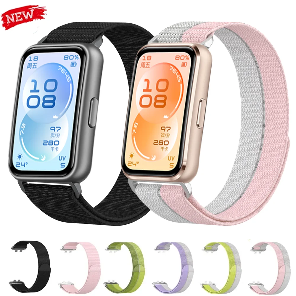 Zweifarbiges Sport-Nylonarmband für Huawei Band 11 11 Pro Atmungsaktives Armband für Huawei Band 11 Pro 11 Correa Zubehör
