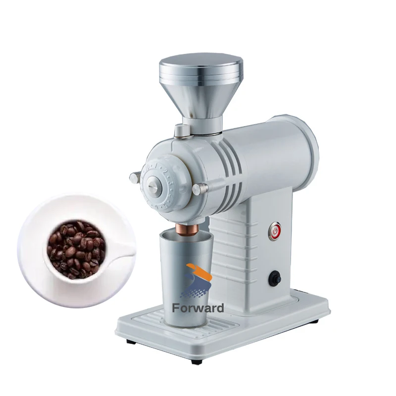 Commercial 110/220V portable coffee grinder electric 78mm flat burr shark tooth 100g hopper coffee espresso mill grinders