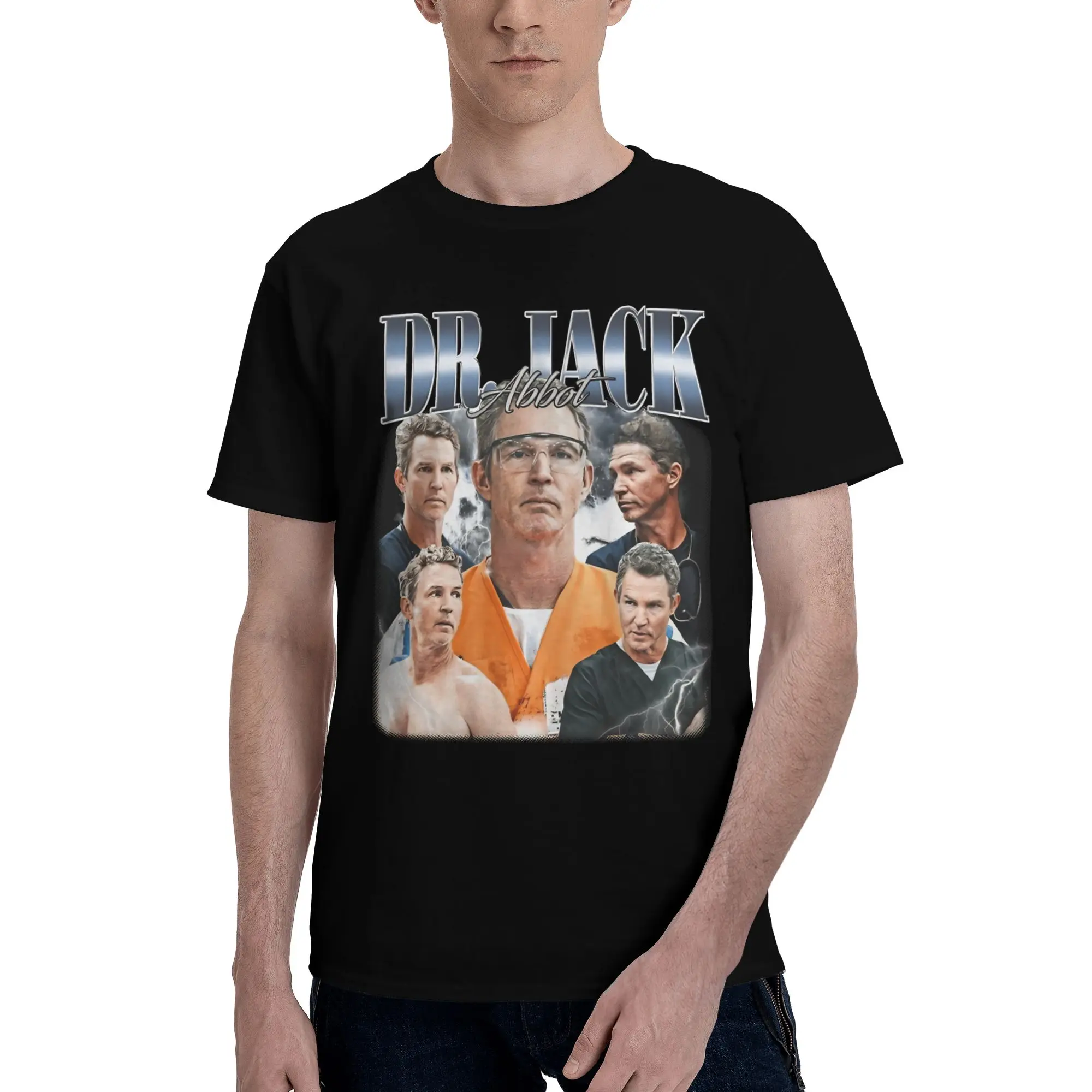Vintage Dr Men T Shirts The Pitt Casual Tees Short Sleeve O Neck Cotton Printing Clothes T-Shirt