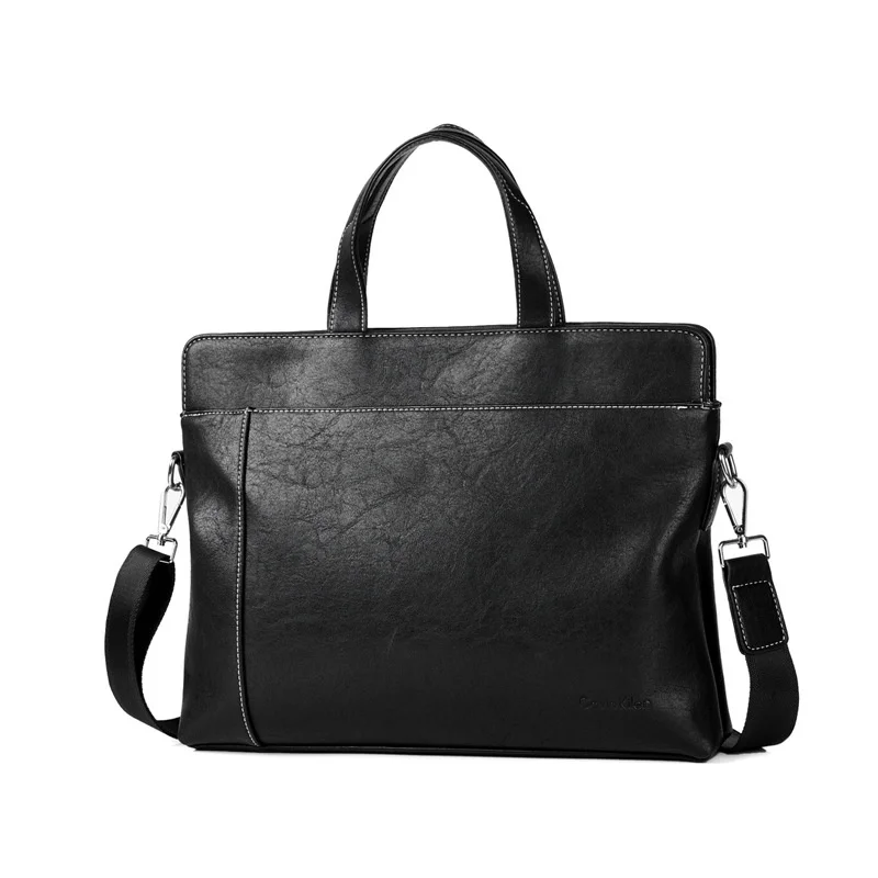 Imagem -06 - Maleta de Couro Genuíno para Homens Bolsa de Negócios Ombro Messenger Bolsa Laptop Bolsa Macho Executive File Tote Novo