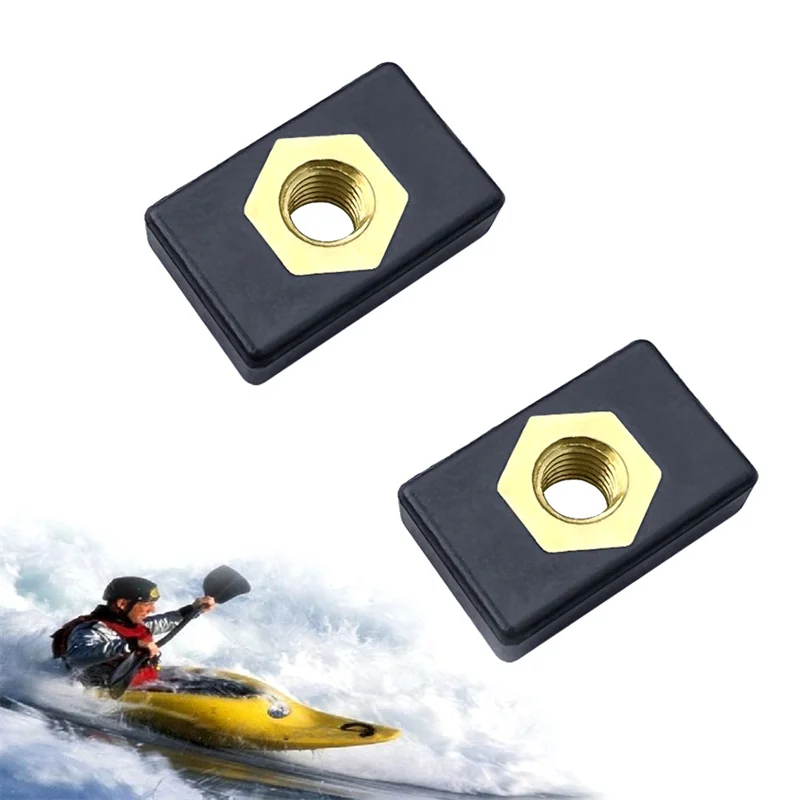 Kayak Side Mount Slide Track Rail Fishing Rod Pole Holder Mounting Base Sliding Nut