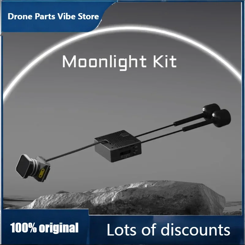 

FyWalksnail Moonlight Kit 4k/60FPS FOV 160° Startlight Camera Support Gyroflow Built-in EIS Dual Antennas 2-6S for RC FPV Drone