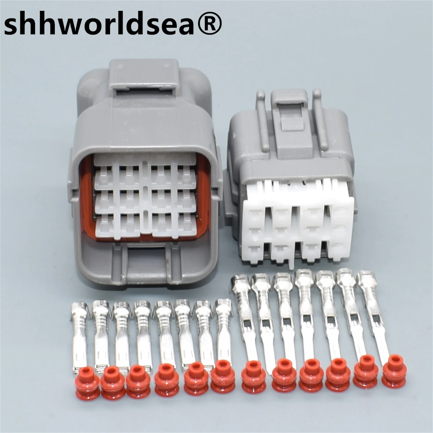 

shhworldsea 16 Pin Auto Electrical Connector Car Male Plug Female Socket Automobile Wiring Adapter 6188-0495 6189-0715