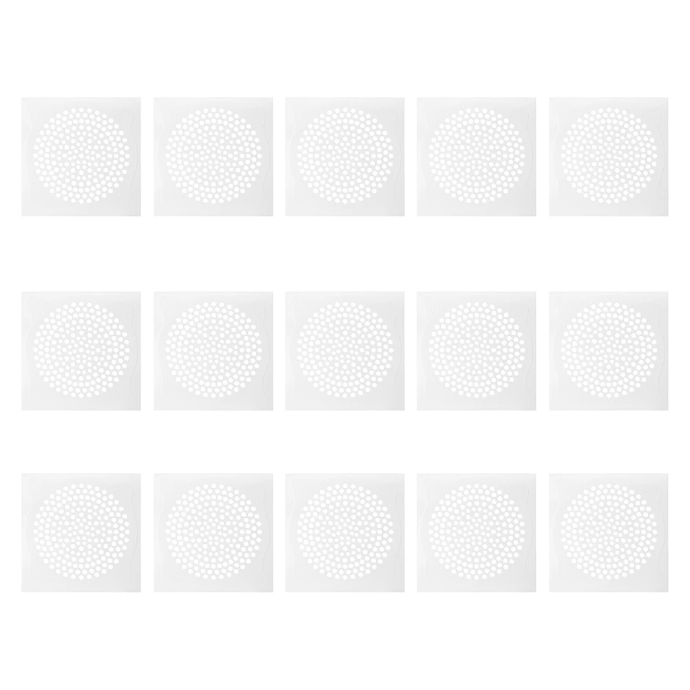 

15PCS Hair Filtering Sticker Disposable Drain Decal Anti-blocking Kitchen Floor Sewer Outlet White Draining Eco-friendly