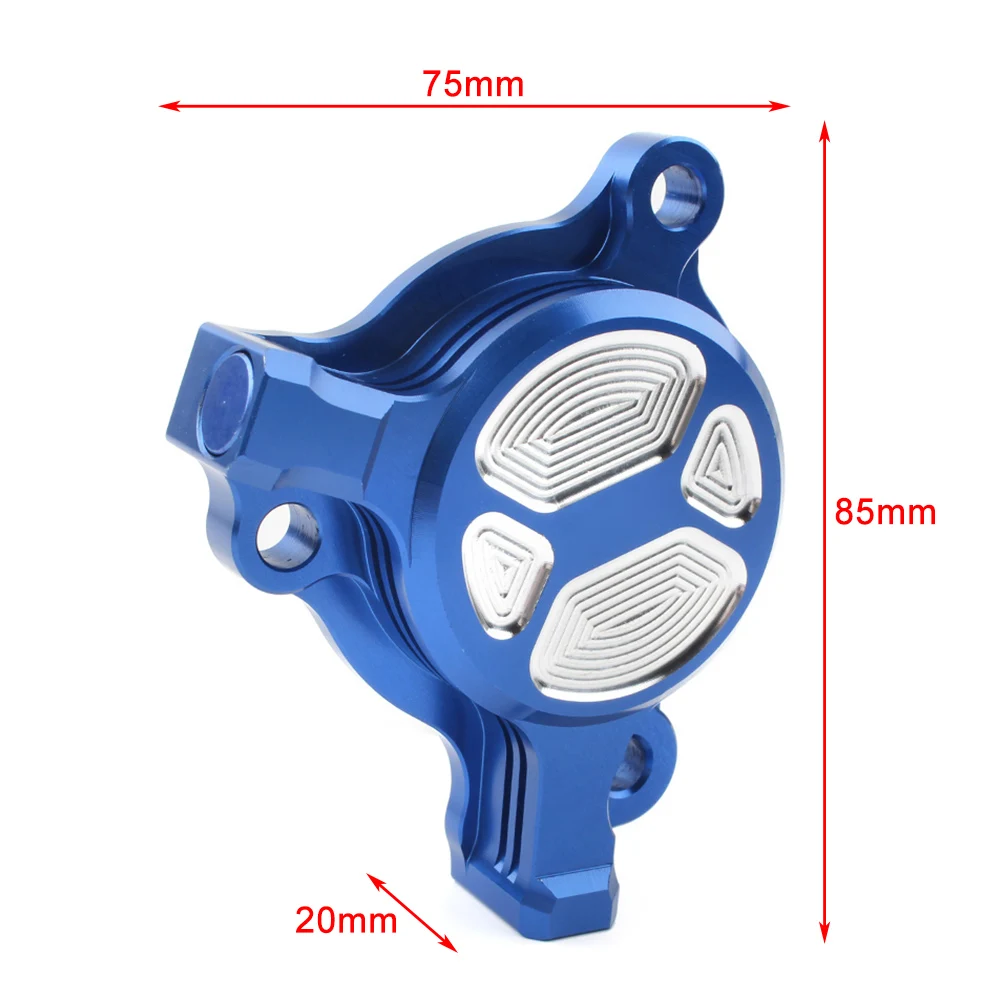 Motorcycle CNC Billet Oil Filter Cover Cap Dirt Bike For Yamaha YZ250F WR250F YZ450F WR450F Blue