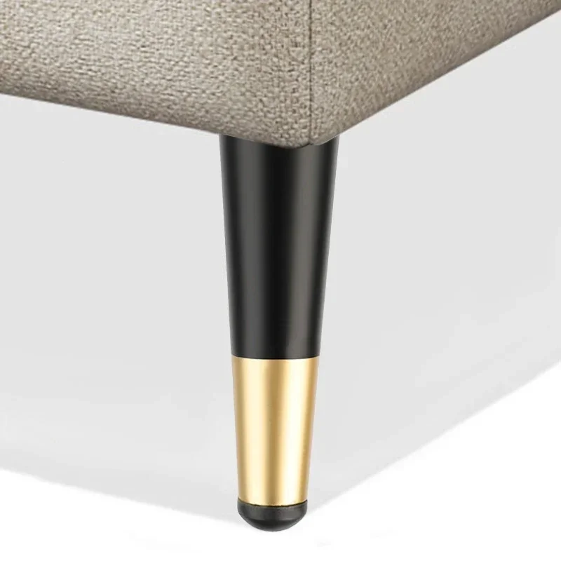 4Pcs Furniture Legs Coffee Table Legs, Black and Gold Metal Home DIY Projects Sofa Leg TV Cabinet Leg,Chair Leg,Ottoman Leg