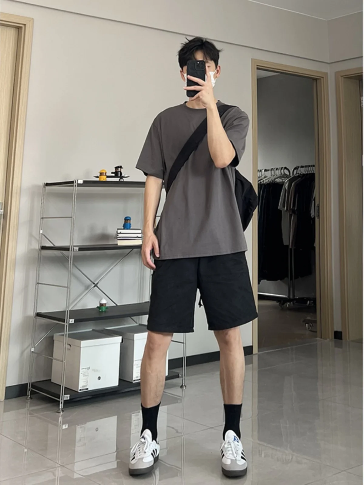 

Bla Qui Dry Sports orts Men Summer Boys Casual Baskeall Pants American Sle Five-Quarter Mid-Pants Loose Fit Youth F...