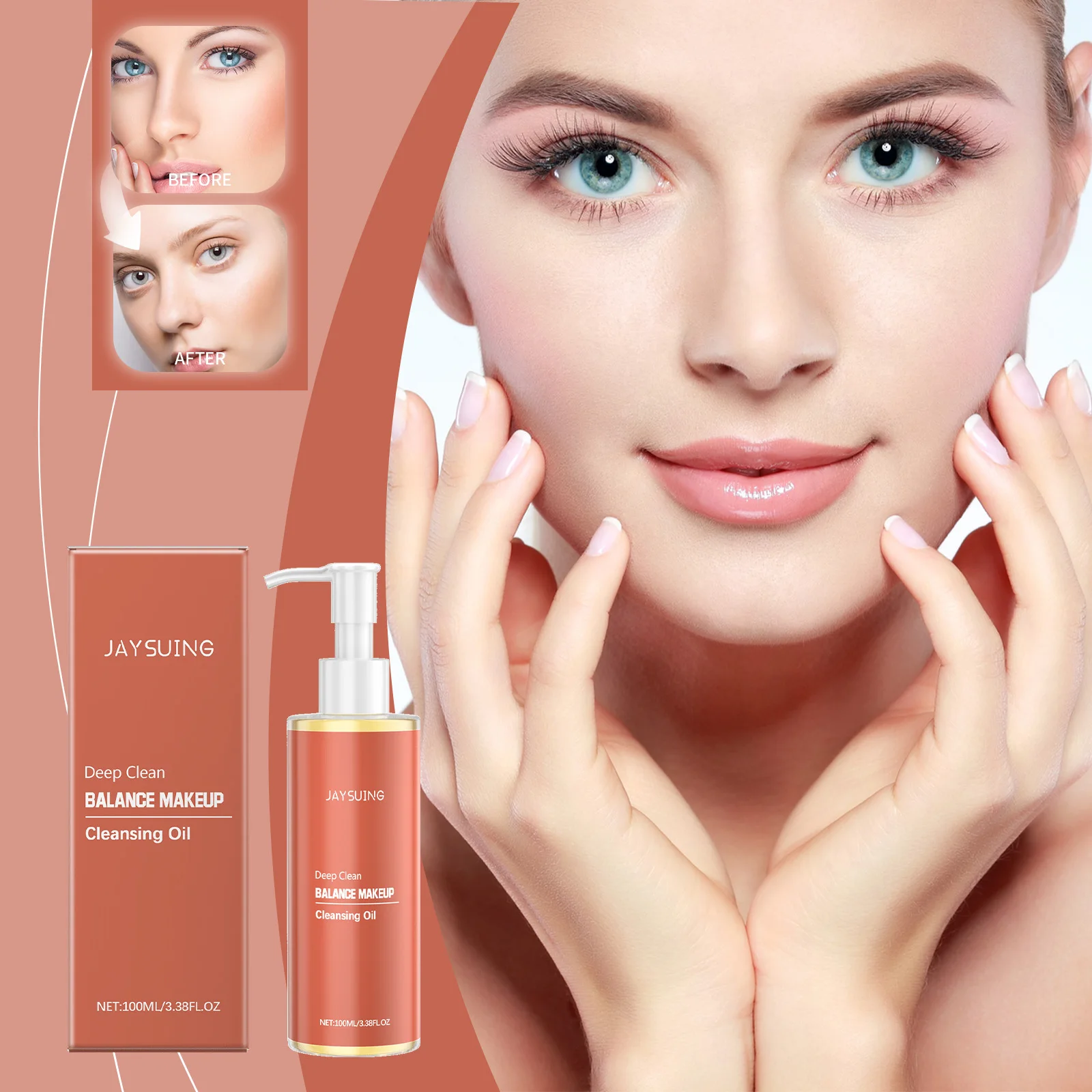 クレンジングとメイク落としオイルは、優しく顔の肌を洗浄します。メイクはきれいにでき、柔らかく爽やかな目元と唇のメイク落とし液です。