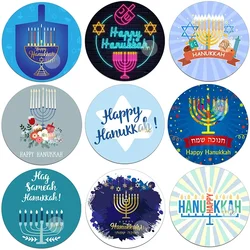 Happy Hanukkah Labels Sealing Sticker Party Decoration Festival Jewish Holidays Israel Traditional Festival Decorations