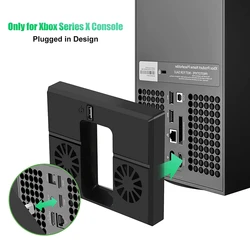 Console-koelventilator Compatibel voor Xbox Series X USB Externe koeler Turbo-temperatuurregeling Fan Console-koelsysteem voor Xb