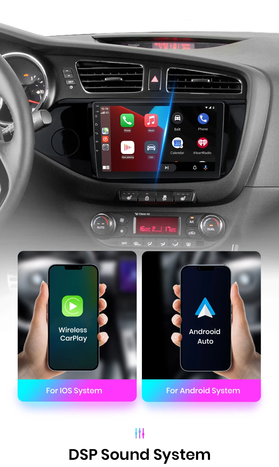 Junsun carplay android auto autoradio für kia ceed jd cee'd 2012-2018 intelligente systeme stereo multimedia autoradio – Detail 11