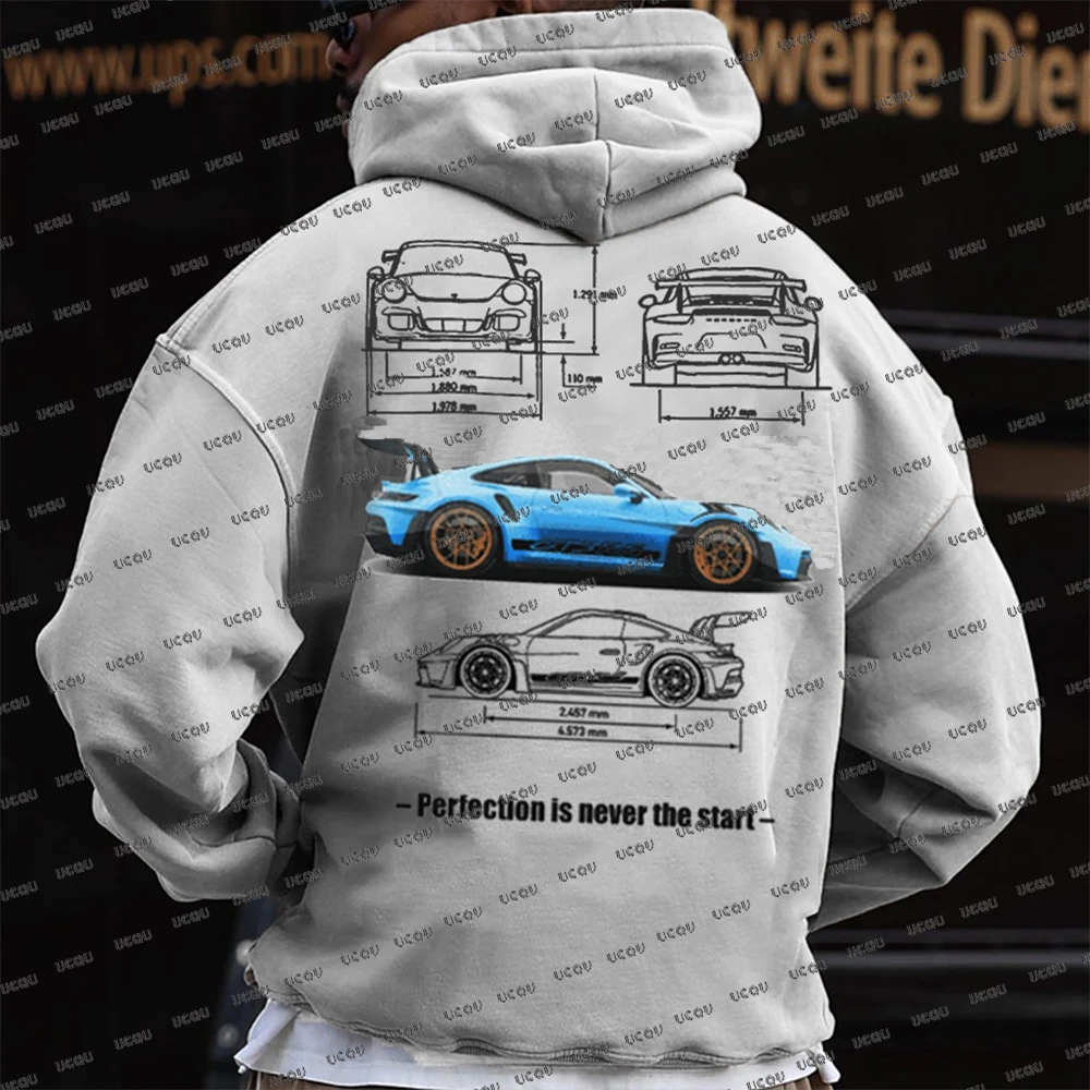 

Autumn Winter New Men's Racing Hoodies Outdoor Racing Extreme Sports Hoodie Motorcycle Top Supercar Sports Pullover For Men
