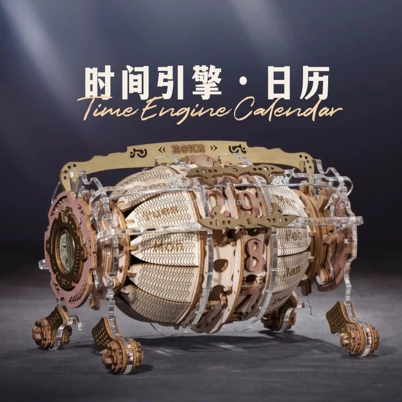 Time Engine Calendar Creative Clock Decompression Desktop Decor Diy Handmade Time Killing Gift
