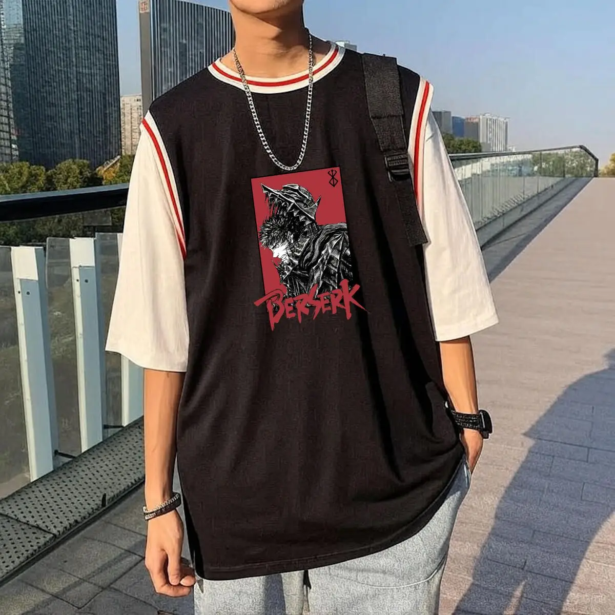 Basketball Jersey Sets BERSERK Gust Anime Japanese  Quick Dry Free Custom Tshirt Basketball Uniform New Fashion Tshirts Quality