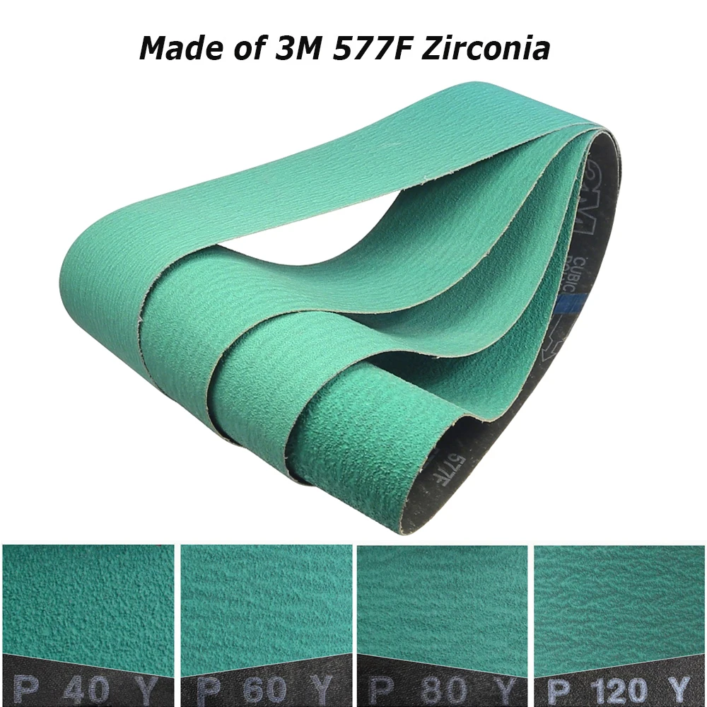 1 sztuka 3M 577F Z/A pasek szlifierski na nóż szlifowania P40 P60 P80 P120 pas akcesoria do szlifierek — zdjęcie 6