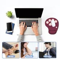 Cute Cat Paw Wrist Rest Mouse Pad Silicone Non Slip Hand Support Mouse Mat Kawaii Comfortable Gaming Mousepad